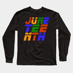 Juneteenth Racer Athletic Long Sleeve T-Shirt